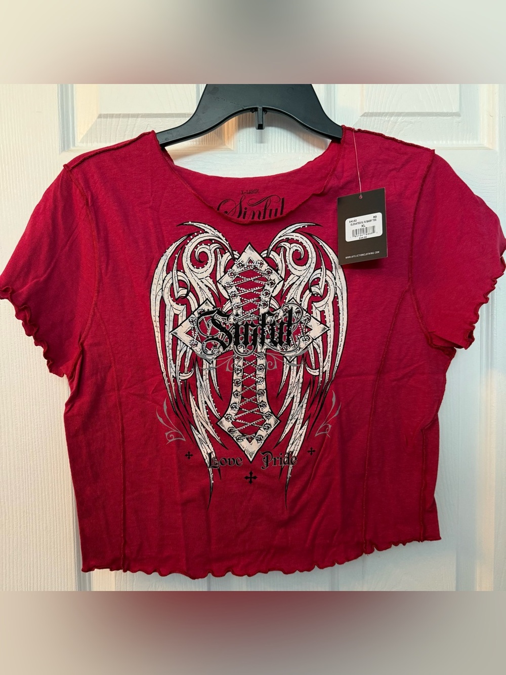 Affliction Cropped Tee - Picture 5 of 6